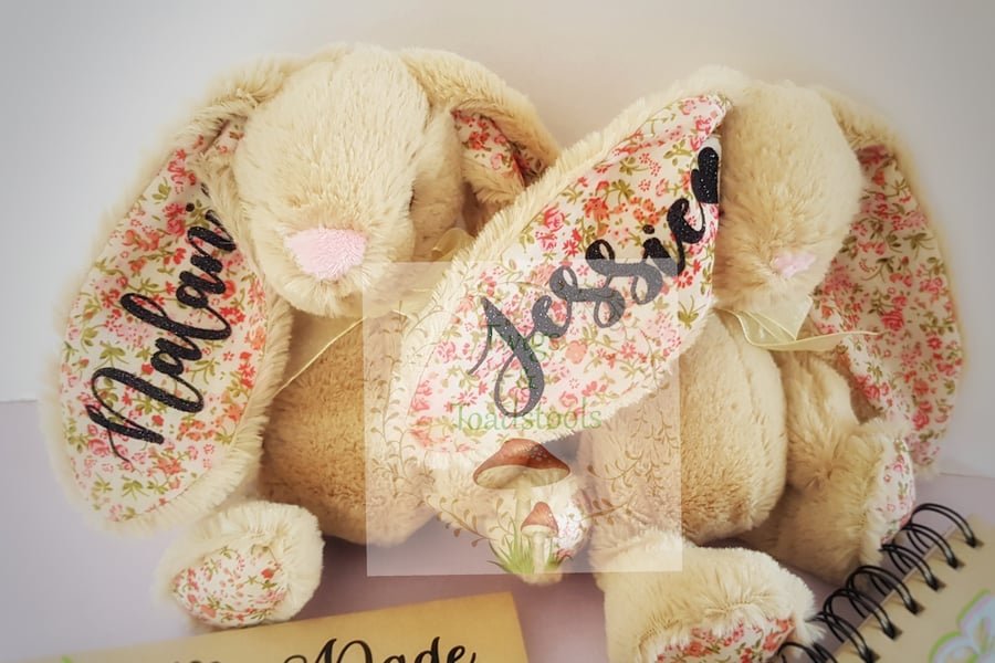 Personalised fluffy bunny 