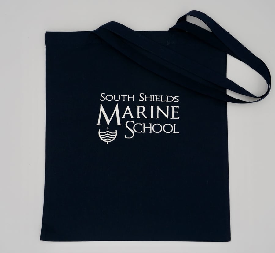 Tote bag embroidered South Shields Marine School