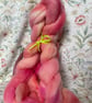 Dyed wool tops roving for spinning - 100g