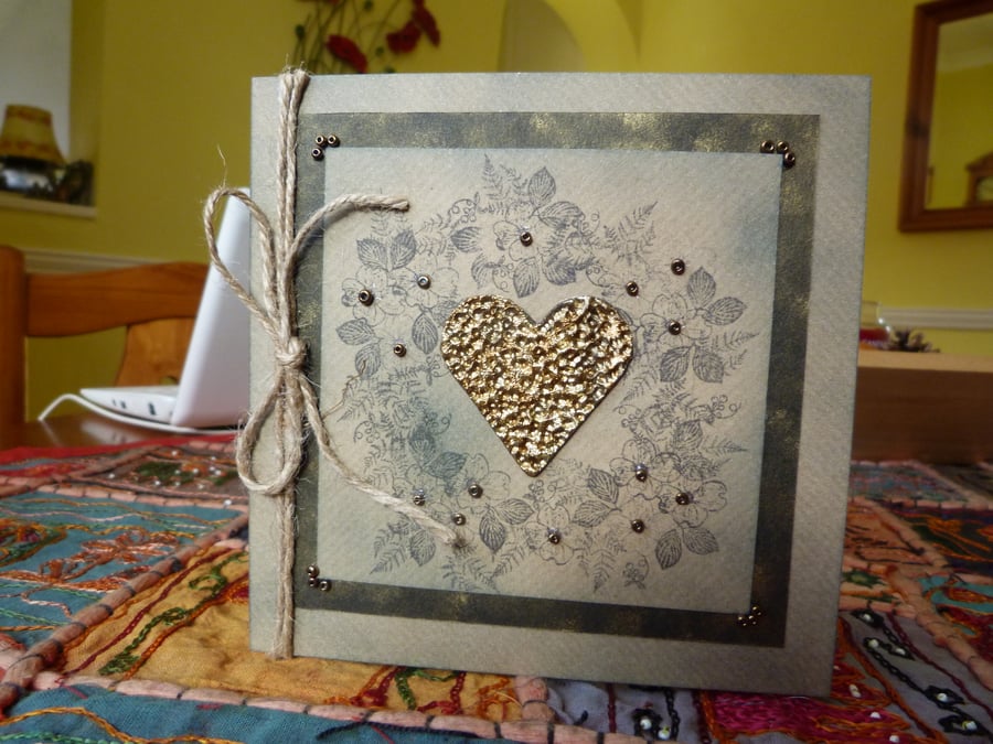 Vintage Style Heart Card