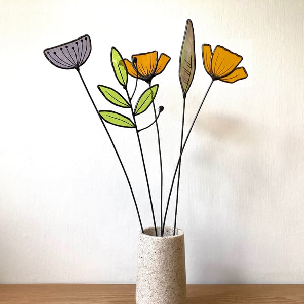 Everlasting Stained Glass Wild Flower - Bouquet - Flower Arrangements