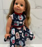 Christmas Pictures Dolls Dress slimmer fit