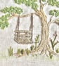 Country Tree Swing Linen Embroidery Kit - Image 6