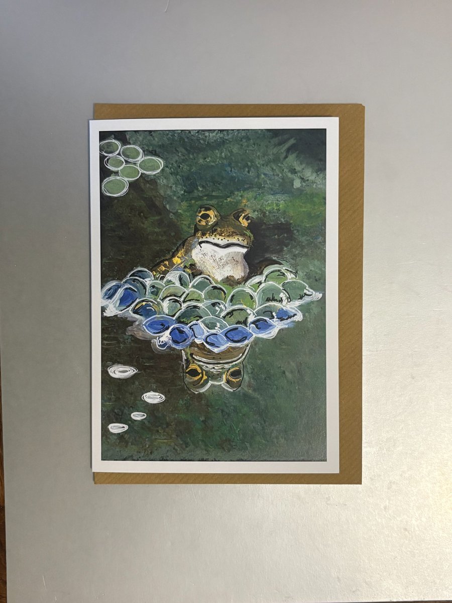 Frogs Spawn A5 Greeting Card
