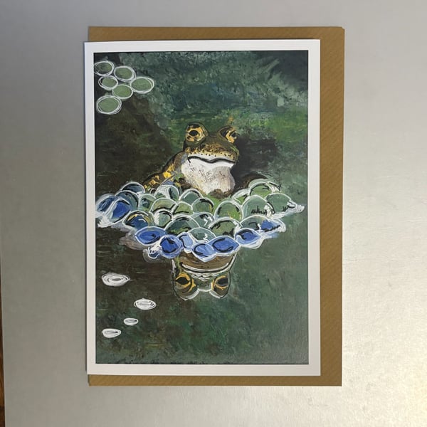 Frogs Spawn A5 Greeting Card