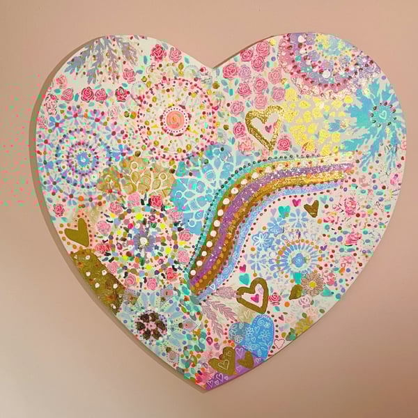 Heart Shaped Canvas - Original Art