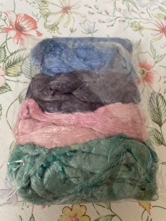 Hand Dyed Sari Silk - 20g