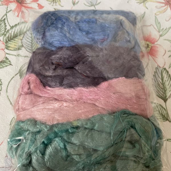 Hand Dyed Sari Silk - 20g