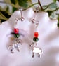 Welsh Lamb Sterling Silver Earrings, Sheep Earrings, Love Ewe Earrings - Image 4