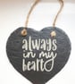 Slate Love Heart Wall Decoration
