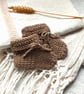 Bamboo Baby Booties, sand shade, 0-6 months - Image 6