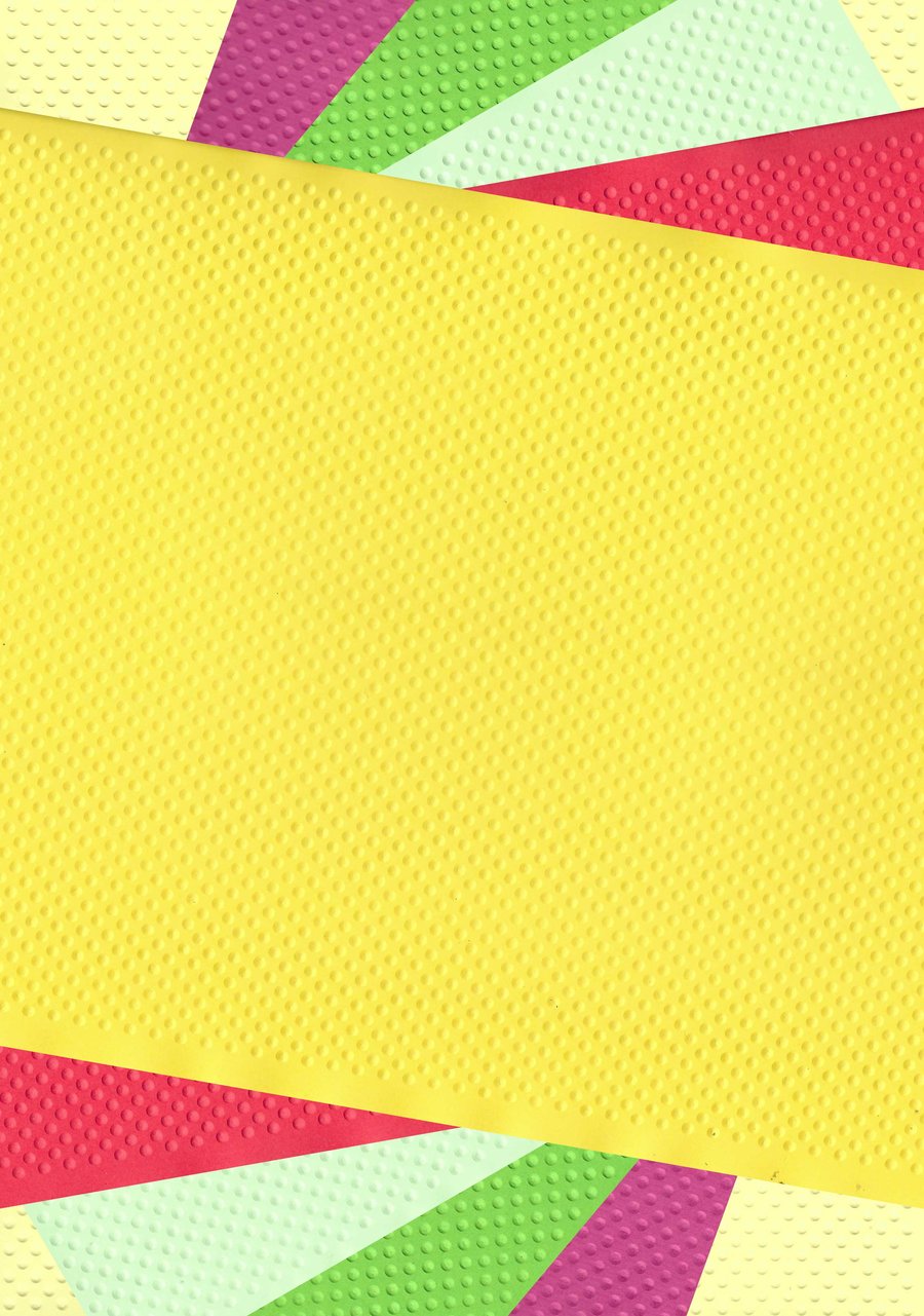 Embossed Card & Paper. 10 Sheets. A4. Assorted Colours. Dots(12)