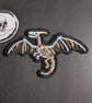 Pterodactyl skeleton - Embroidered Iron on Patch - Image 1