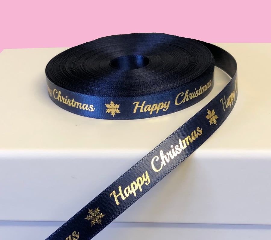 Personalised Printed Ribbon - 10mm Wide - Satin Double-Faced