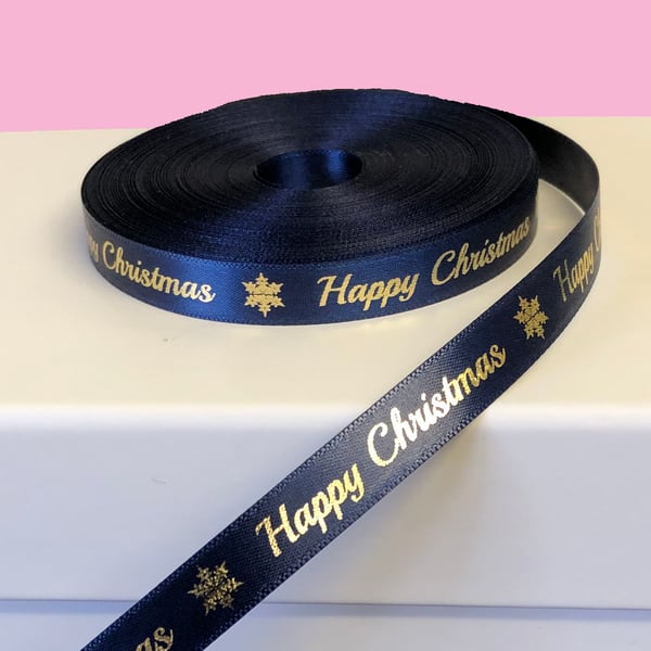 Personalised Printed Ribbon - 10mm Wide - Satin Double-Faced
