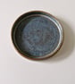 Handmade ceramic mini blue plate