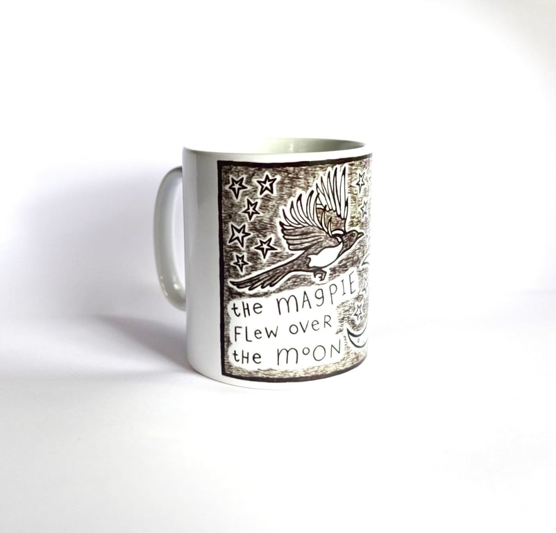 Magpie Moon Mug - READY TO SHIP