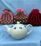Knitted Teapot Cosy. Vintage Style in D.K. Acrylic Yarn. Four-cup Size Teapot.