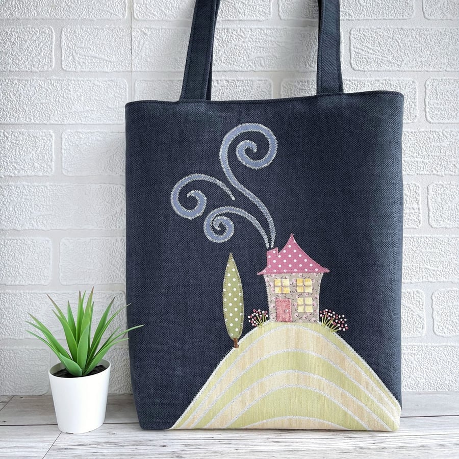 House on a Hill Tote Bag
