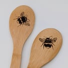 Bees, wooden spoons, kitchen gift, stocking filler gift for a baker