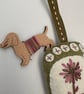 Hanging new baby footprint gift for birth, first Christmas, nursery, christening - Image 4