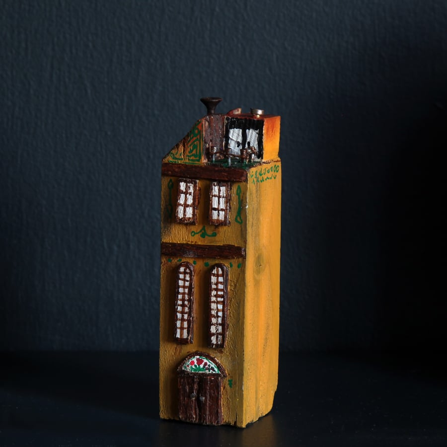 Wonky Buildings, Amsterdam Driftwood Art