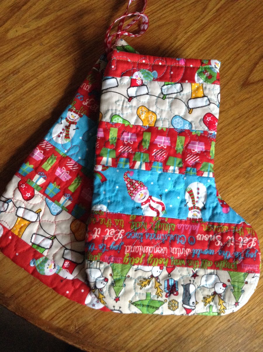Patchwork Christmas Stocking