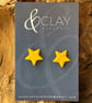 Rock Choir Yellow Star Stud Earrings
