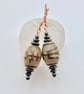 Tibetan Style Dzi Etched Agate Earrings, Birthday, Anniversary, Gifts For Her  - Image 2