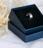 Slim silver ear cuff with a "dimpled" design - Image 3