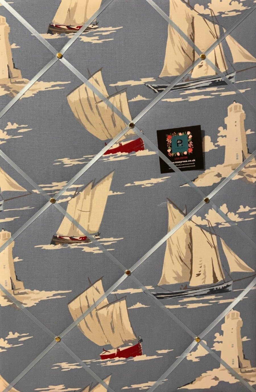 Handmade Bespoke Memo Notice Board With Clarke Skipper Marine Sailing Boat