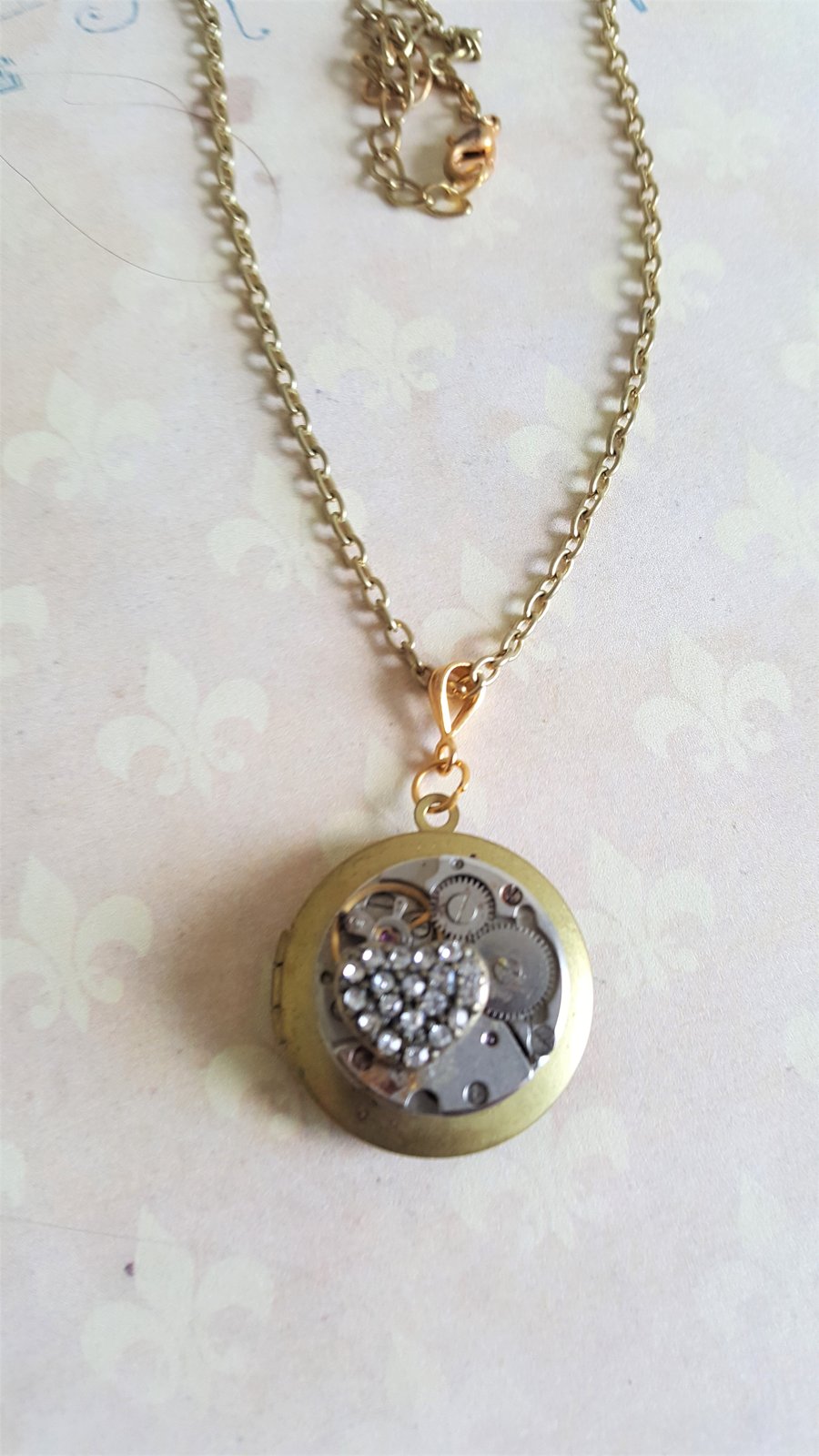 Steampunk My Heart For All Time Locket