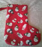 Snowman with Hats and Scarves Christmas Stocking