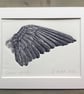 'Crow Wing ' Linocut Print - Image 3