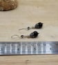 Dangle Black Jet cone earrings. Reiki jewelry - Image 4