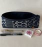Pencil Case Indigo Japanese Fabric Patchwork - Image 4