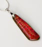 Dichroic Glass Pendant in Orange - 1221 - Image 4