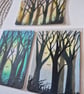 ACEO original watercolour painting bundle x3  - Image 3