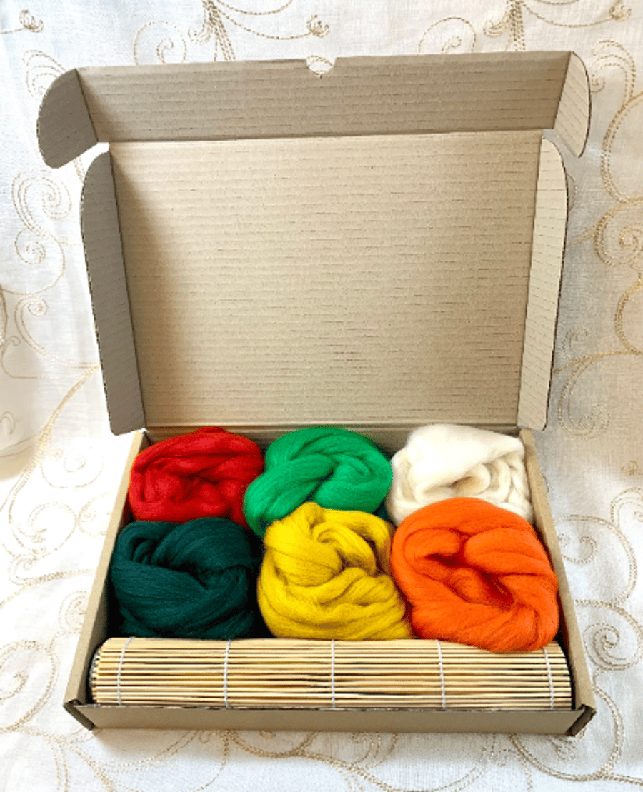 Felt Making Kit Gift Craft Supplies Earth Wool with Illustrated Instructions
