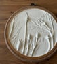 Handmade Botanical Plaster Casting – Poppies & Lavender - Image 3