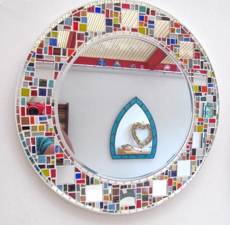 Multi colour handmade Mosaic mirror