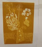 Linocut September Gold Original Limited edition Linoprint - Image 4