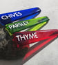 Handmade Fused Glass Vegetable Herb Garden Plant Name Label Marker Plant Stake - Image 8
