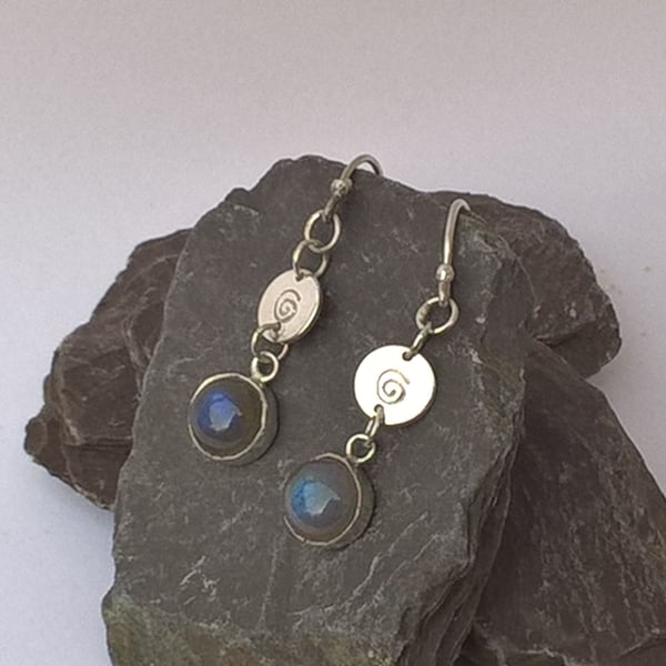 Swirly Labradorite Earrings