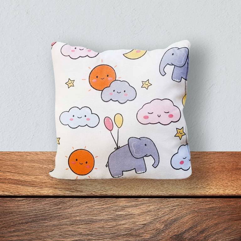 Children's Cushion, Nursery Mini Cushion, Handmade Cushion-Clouds-SMC69