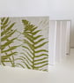 'Ferns'  concertina sketchbook, note book covered with hand printed linocut - Image 1