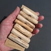 Set of seven chunky driftwood toggle buttons with single hole