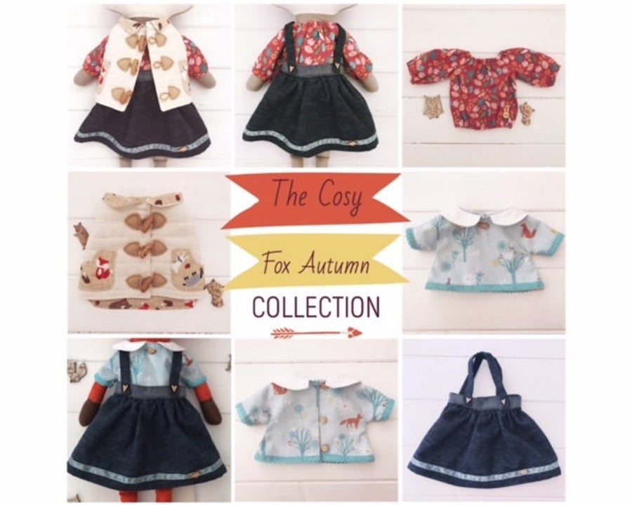 Digital PDF Sewing Pattern for Handmade Clothes for Girl Cloth Doll  