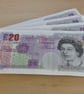  Four 'Twenty Pound Note' Paper Napkins - Image 1