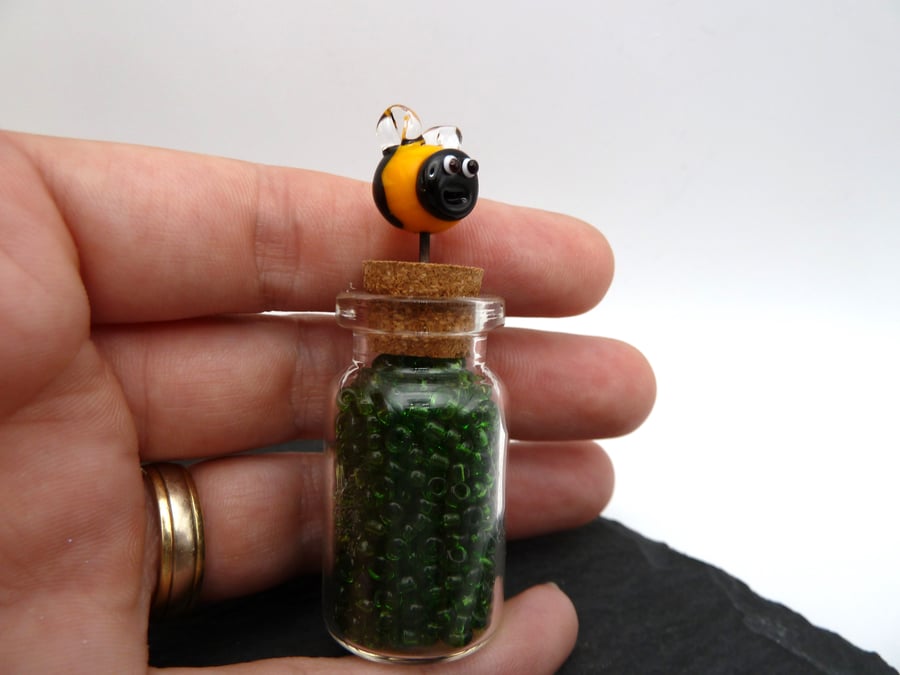 glass bee bottle